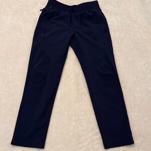 Under Armour Navy Blue Boys Lightweight Dri-fit Athletic Pants